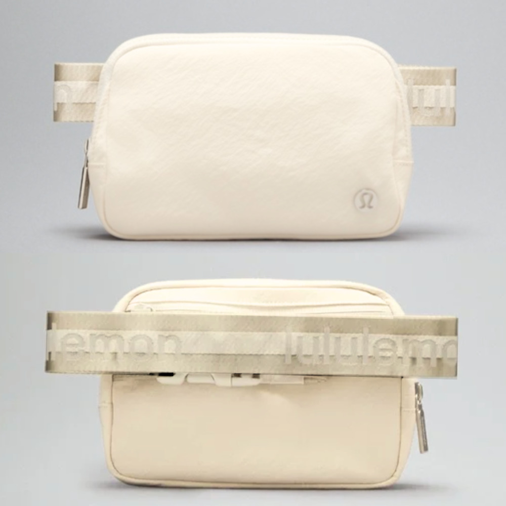 NEW Lululemon Everywhere Wordmark Crossbody Belt Bag 1L - Buttercream